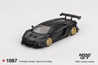 Mini Gt 1 64 Lb-works Lamborghini Aventador Limited Edition     Matte Black  1087