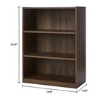 Mainstays 3-shelf Bookcase With Adjustable Shelves