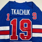 Autographed signed Matthew Tkachuk Usa 2026 Olympics Blue Hockey Jersey Jsa Coa