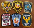 Old Washington Dunn Wake Forest Wilmington Police Sheriff Rare Patch No Carolina