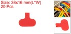 20pcs Cable Labels Waterproof Cable Tag Writable Wire Labels Red