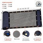 Heavy Duty 7  X 14  Dump Truck Tarp - Uv-resistant  Tear-proof  Mesh Cover With