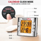 Thermopro Tm02 Digital Lcd Kitchen Timer Dual Countdown Cooking Timer Loud Alarm