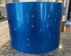 Vintage Gretsch 14x20    Bass Drum Shell 1960   s Round Badge Era Blue Sparkle Wrap