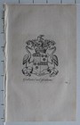 1756 Antique Print Family Crest Coat Of Arms Graham Earl Graham