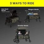 Jeep Deluxe Wrangler Stroller Wagon With Cooler Bag And Parent Organizer By Delt