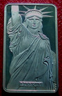 1984 Statue Of Liberty Bar-ma Reverse By Mtb 1 Troy Oz 999 Fine Silver-15309