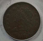 1810 09classic Head Large Cent  Pcgs F  12