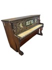 Schoenhut Antique Toy Upright Piano With Hand-painted Cherub   Dance Scene Distr