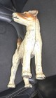 Antique Vintage Hubley  279 Wire Hair Fox Terrier Cast Iron Dog Doorstop 8 75 