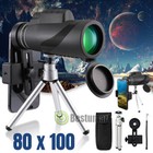 Day night Vision 80x100 Zoom Hd Monocular Outdoor Monocular Telescope Bk4