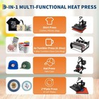 15 x15  9 In 1 Heat Press Machine Digital Heat Transfer T-shirt Sublimation