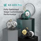 Kz Edx Pro 1dd 10mm Dual Magnetic Dynamic Driver Hifi In-ear Monitors With Detac