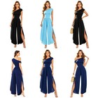 Women Rompers Playsuit Jumpsuit Vacation Outfit Split Legs Elegant Party