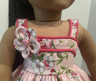 Pink Flowered Sun Dress Fits 18 Inch Dolls Such As American Girl Dolls