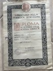 Diploma Scuola Media With Stamp  Stamps And Grades 5 October 1959