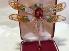 Luxury Brooch Dragonfly Style Sparkling Rhinestones Combination Suitable Pin