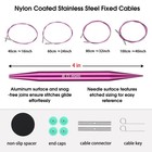 Interchangeable Circular Knitting Needles Set 4-inch Round Metal Knitting Nee   