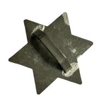 Primitive Antique Tin Star W sun Cookie Cutter Baking Country Kitchen 4x4 In