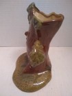 Vintage Rare 8  Hand Paint Cartoon Style Smiling Happy Tree Ceramic Flower Vase