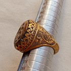Ultra Rare Roman Era Bronze Ancient Ring With Beautiful Engraved Authentic