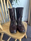 White s Boots Men s Brown Leather Lace-up Work Boots Mid-calf Round Toe Us 9 5e