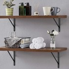 12 Pack L 20  X H 12  Black Heavy Duty Metal Shelf Brackets With Screws
