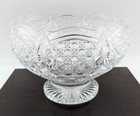 Waterford Crystal Centerpiece Bowl 12  Victorian Wicker John Connolly Ireland Le