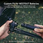 Nestout Outdoor Camping Fan W tripod 4 Speed Settings natural Breeze Mode