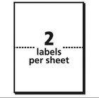 Avery Shipping Labels W ultrahold   Trueblock Inkjet 5 1 2 X 8 1 2 White 50 pack