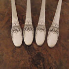 Is First Love Set Of 4 Soup Spoons 1847 Rogers Vtg Silverplate Flatware Lot T