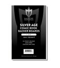 200 Max Pro Resealable Silver Age Comic Book Poly Bags   Acid Free Backer Boards