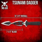 M48 Tsunami Fixed Blade With Vortec Sheath   Twist Blade Design   15  Overall