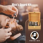 Beard Grooming Kit  Birthday Gifts For Men With Beard Oil  Balm  Brush  Wash    