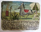 Vtg 1960 s Hp Mexican Tin Retablo Virgen De Soledad Helps Save Woman From Robber