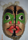 Northwest Coast Style Shamans Transformation Mask  Hair 21  Open 1900s