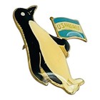 Vintage Ushuaia Argentina Lapel Pin World   s End Penguin Travel Souvenir Gift