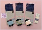 Sashiko Starter Set Daruma Hana Fukin 3 Navy Pattern Cloth  3 Thread   Needle