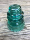 Vintage Hemingray-42 Emerald Green Glass Insulator Usa One Chip