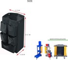 Replacement Janitorial Cart Bag With 5 Pockets 25 Gallon Housekeeping Cart Bag