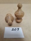 Lot Of 2 Nos Wooden Finials  209