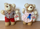 Lot Of 4 Wendy s Furskins Teddy Bear Plush 1986 Vintage 7 