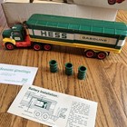 Vintage 1976 Hess Fuel Truck With Box And Barrels