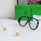 Bottega Veneta Bv1273 Women s Sunglasses 63mm Tortoiseshell Frame Blue Lens
