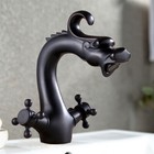 Bathroom Sink Basin Faucet Waterfall 2 Handle Single Hole Vanity Mixer Tap Black