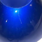 Vintage Cobalt Blue Emalox Norway 8    Aluminum Bowl With Original Label 