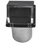 Hooded Wall Vent With Screen And Damper Wall Exhaust Vent Cover 6 Inch Black