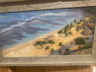 Edward B Ott Outsider Folk Art Painting Florida Lakeland Highwaymen Era Original