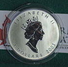 2003 Canada Silver Maple Leaf Hologram  4 Pure Silver From 5 Coin Set -coin Only