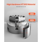 6 Inch 3-jaw Self-centering Lathe Chuck With 1 1 2 In-8 Threaded Backing Plate